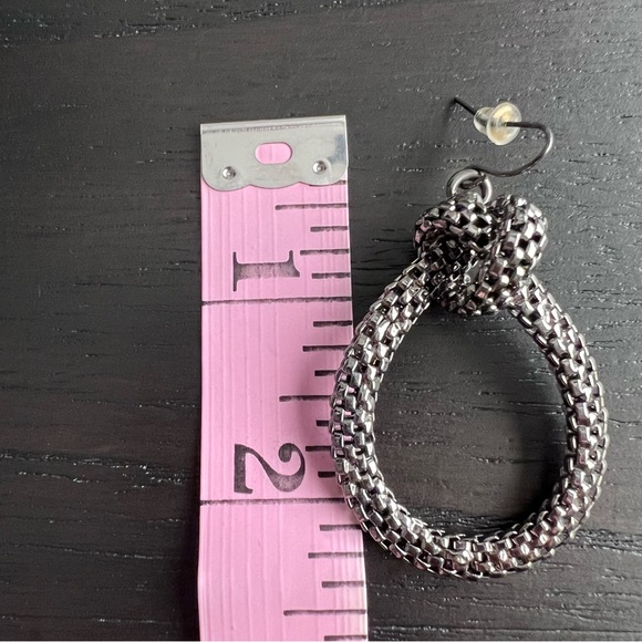 Simply Vera Vera Wang Textured Silver Drop Earrings - Picture 5 of 6